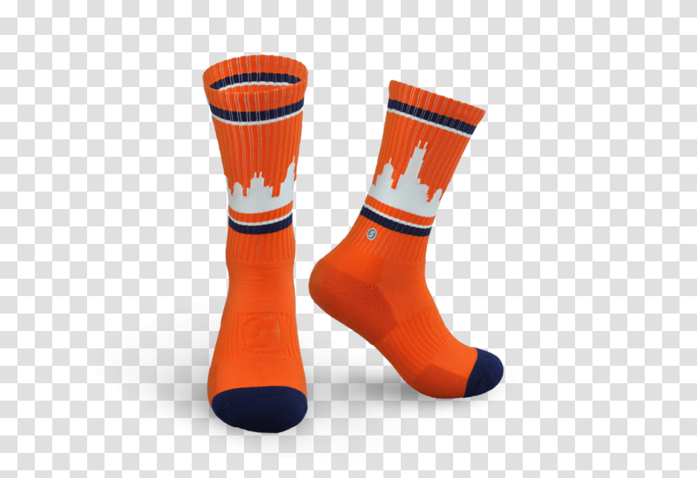 The Official Chicago Skyline Socks For Cubs Fans, Apparel, Shoe, Footwear Transparent Png