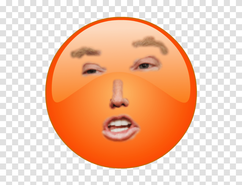 The Official Donald Trump Emoji, Head, Face, Plant, Produce Transparent Png
