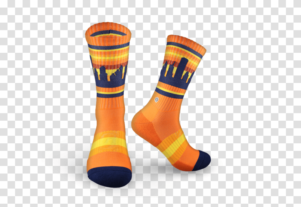 The Official Houston Skyline Socks For Astros Fans Skyline Socks, Apparel, Shoe, Footwear Transparent Png