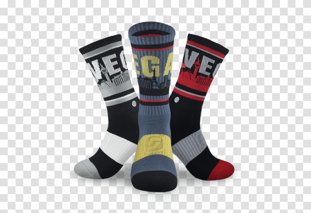 The Official Las Vegas Skyline Socks For Unlv Rebels Fans, Apparel, Shoe, Footwear Transparent Png