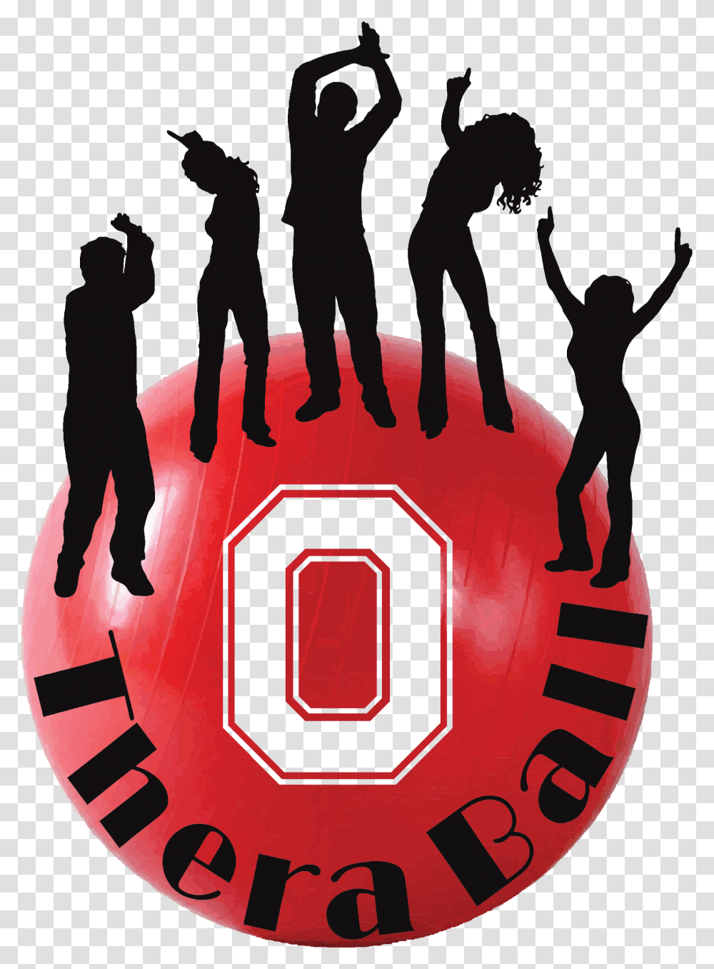 The Ohio State University Division Of Physical Therapy Silhouettes Of People Dancing, Person, Human, Ball, Advertisement Transparent Png