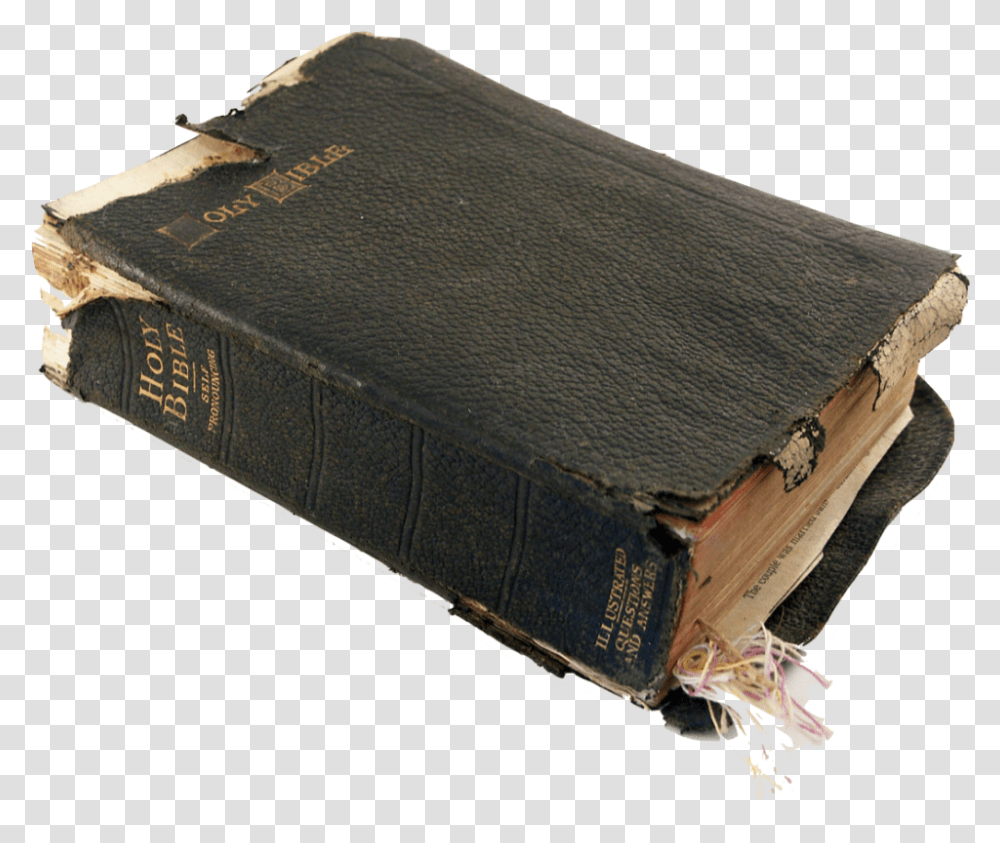 The Old And New Testaments Old Beat Up Book, Diary, Wood, Furniture Transparent Png