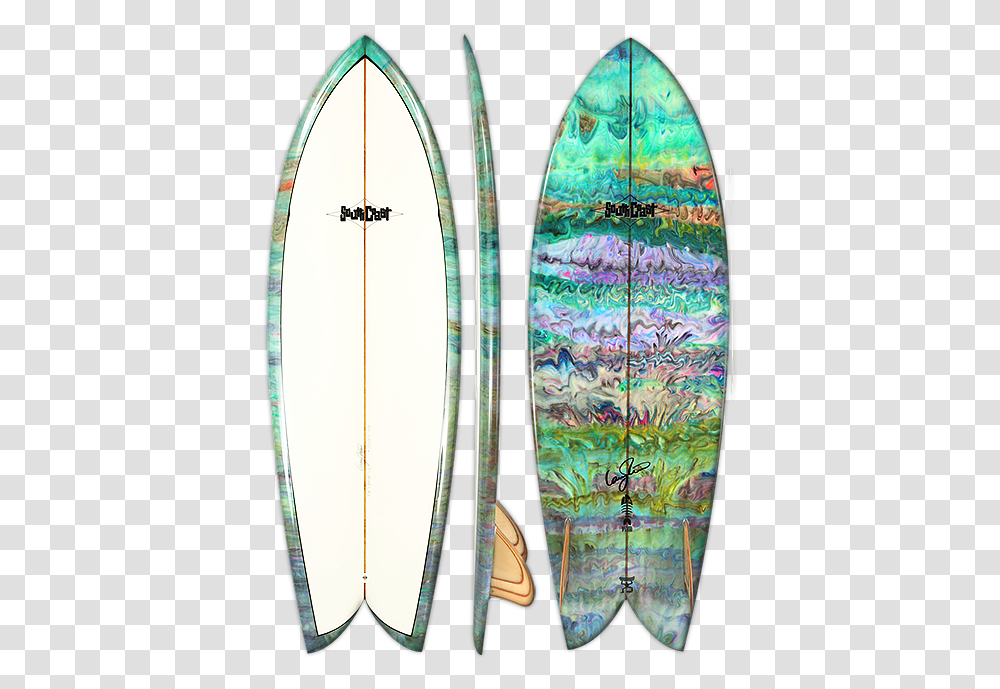 The Old School Fish Twin Fin Retro Fish Surfboard, Sea, Outdoors, Water, Nature Transparent Png