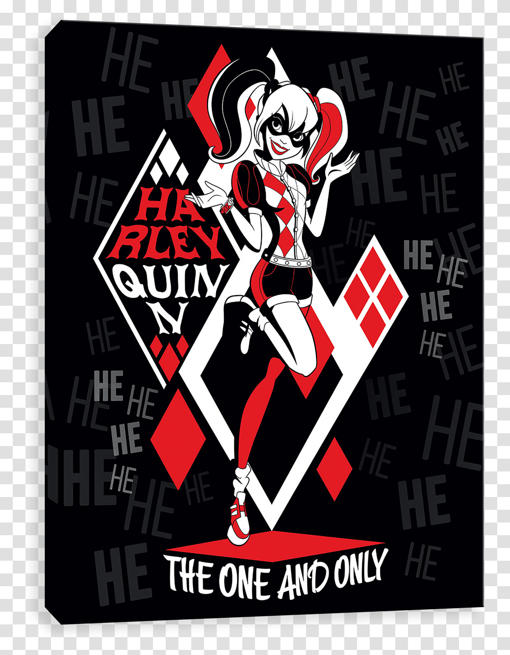 The One And Only Harley Quinn Graphic Design, Poster, Advertisement, Flyer, Paper Transparent Png