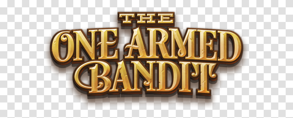 The One Armed Bandit Yggdrasil Gaming One Armed Bandit Slot Logo, Game, Food, Gambling, Meal Transparent Png