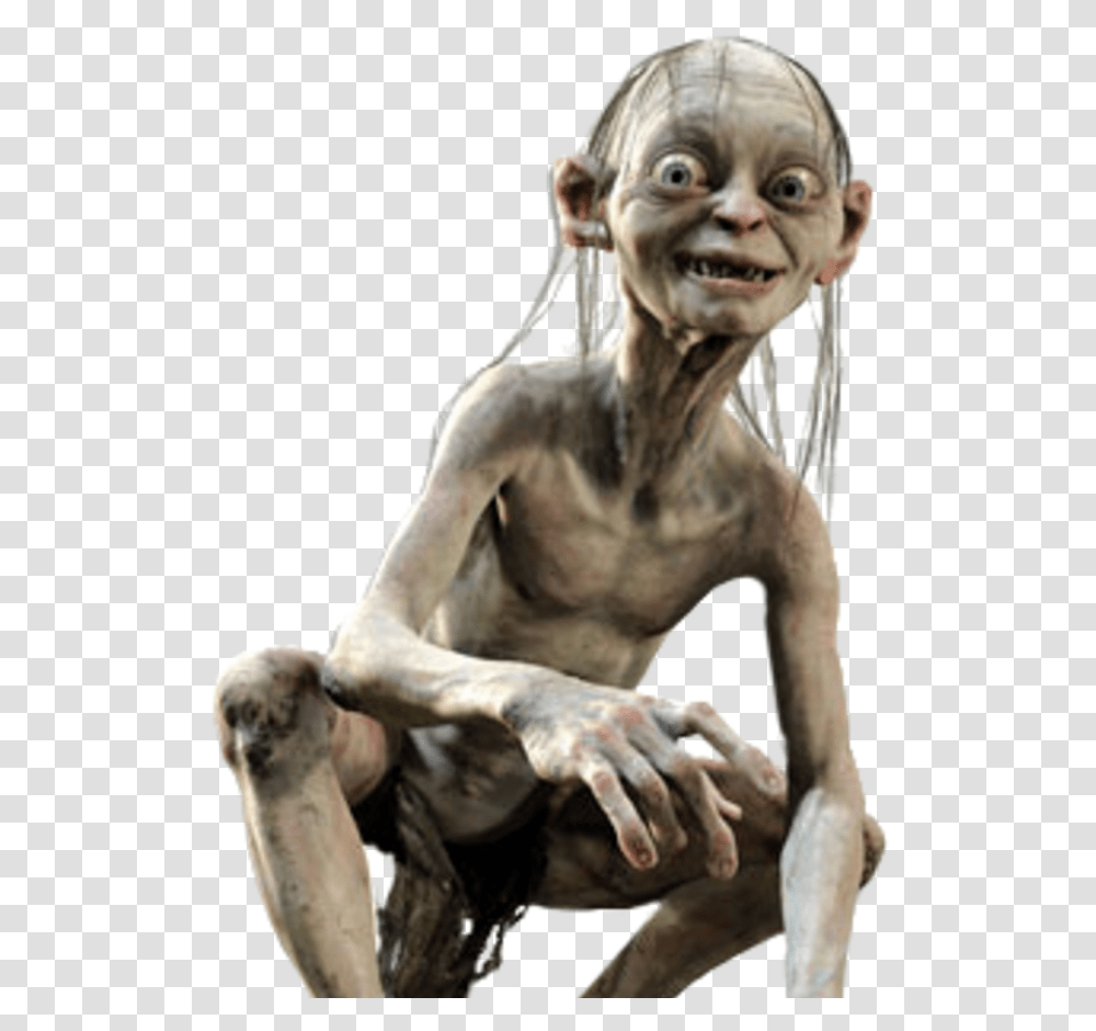 The One Wiki To Rule Them All Gollum The Lord Of The Rings, Alien, Statue, Sculpture Transparent Png