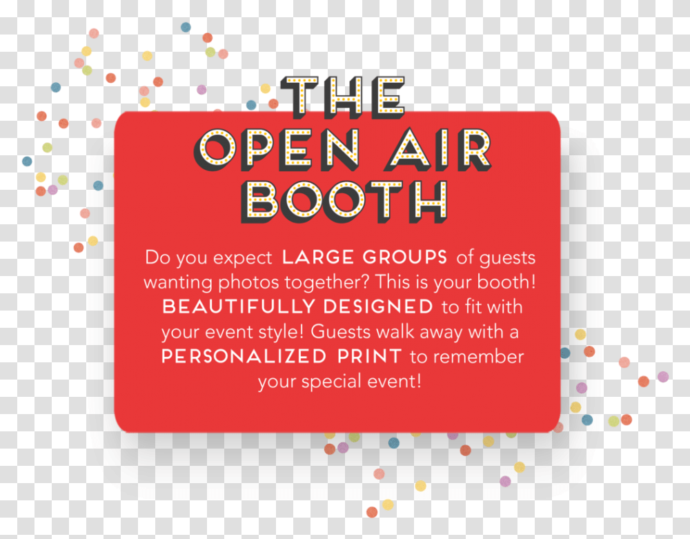 The Open Air Booth Graphic Design, Paper, Advertisement, Flyer, Poster Transparent Png