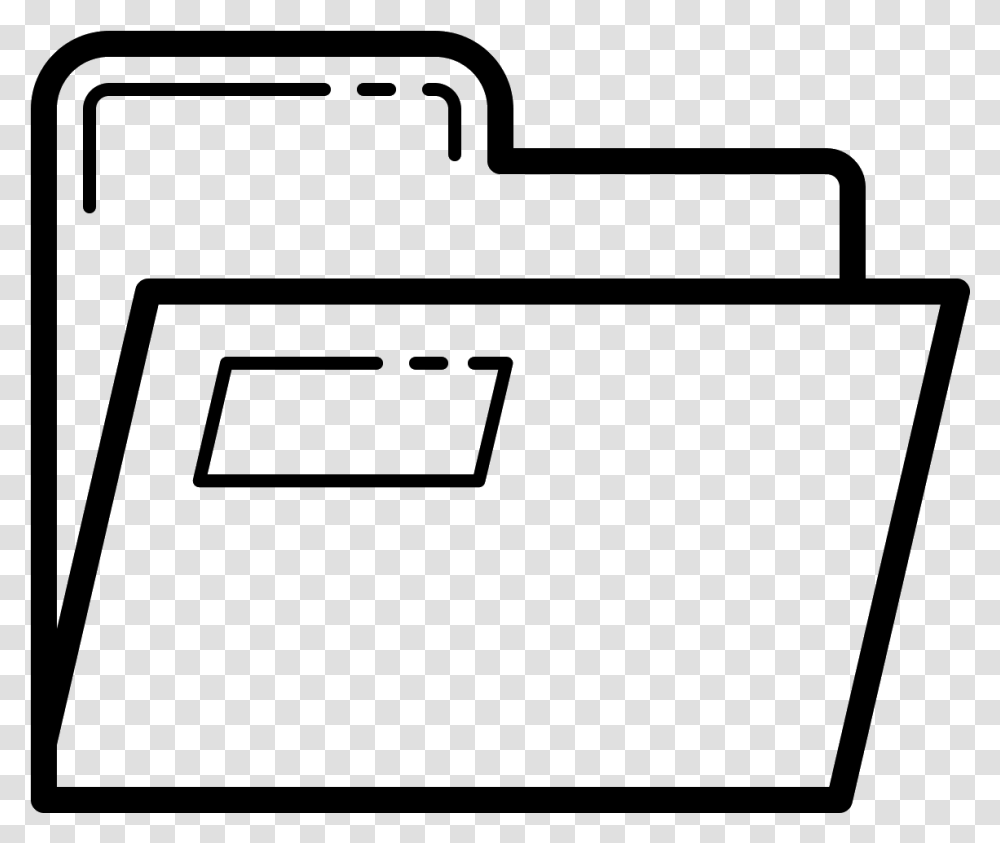 The Open Folder Icon For Pc Folder Black And White, Gray, World Of Warcraft Transparent Png