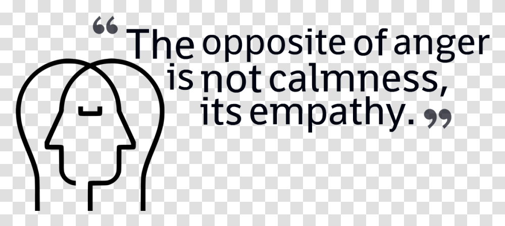 The Opposite Of Anger Is Not Calmness Its Empathy Free From Anger Quotes, Face, Light, Sphere Transparent Png