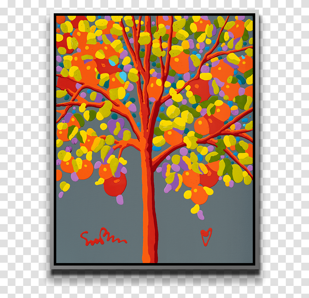 The Orange Tree Painting, Modern Art, Floral Design, Pattern Transparent Png