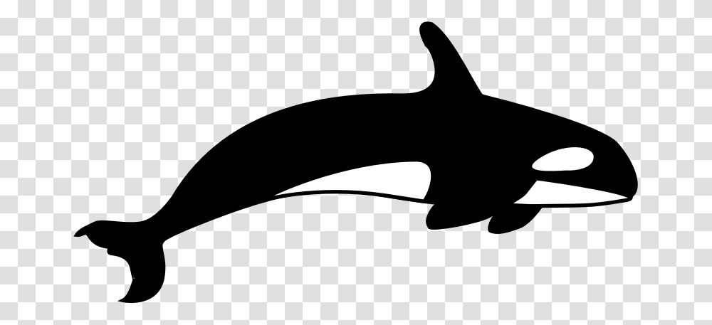 The Orca Killer Whale Clipart Black And White, Logo, Trademark, Silhouette Transparent Png