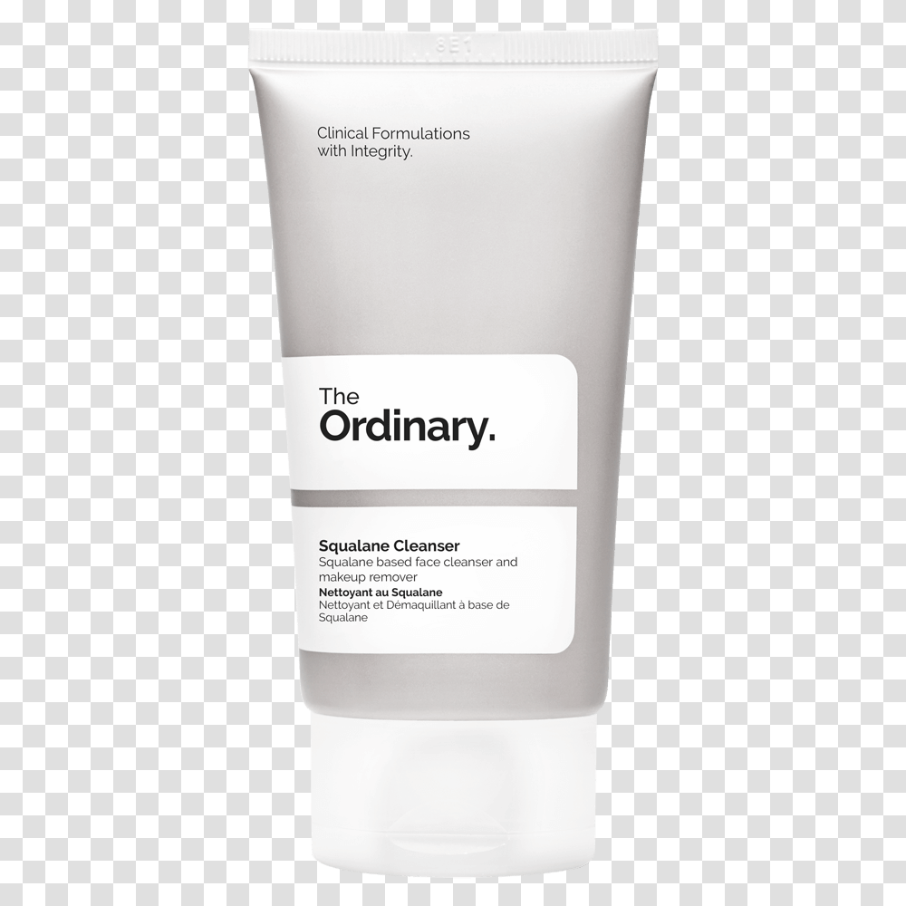 The Ordinary Squalane Cleanser, Bottle, Cosmetics, Lotion Transparent Png