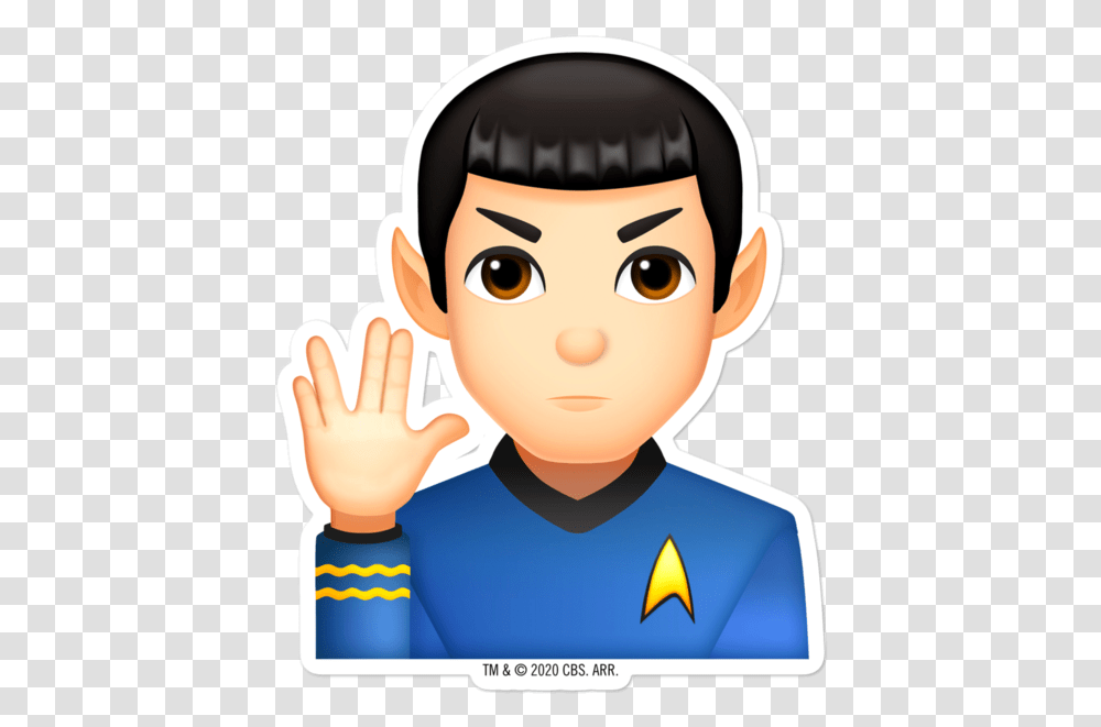 The Original Series Spock Emoji Spock Star Trek Emoji, Person, Human, Hand, Face Transparent Png