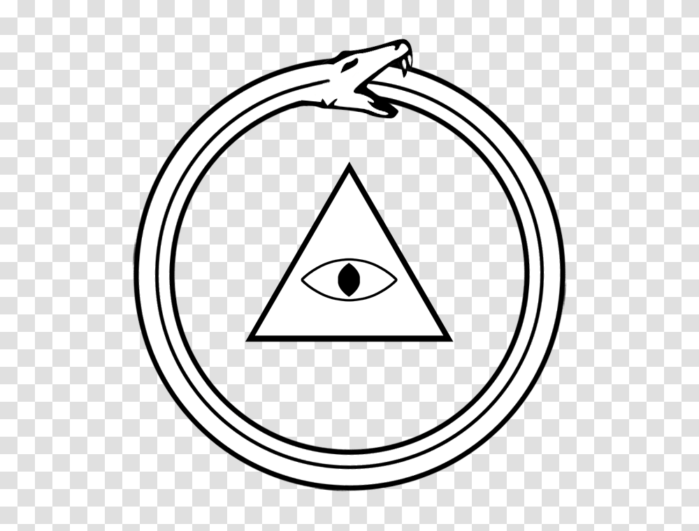 The Ouroboros Is The Ancient Symbol Of The Snake Eating Itself, Triangle, Road, Label Transparent Png