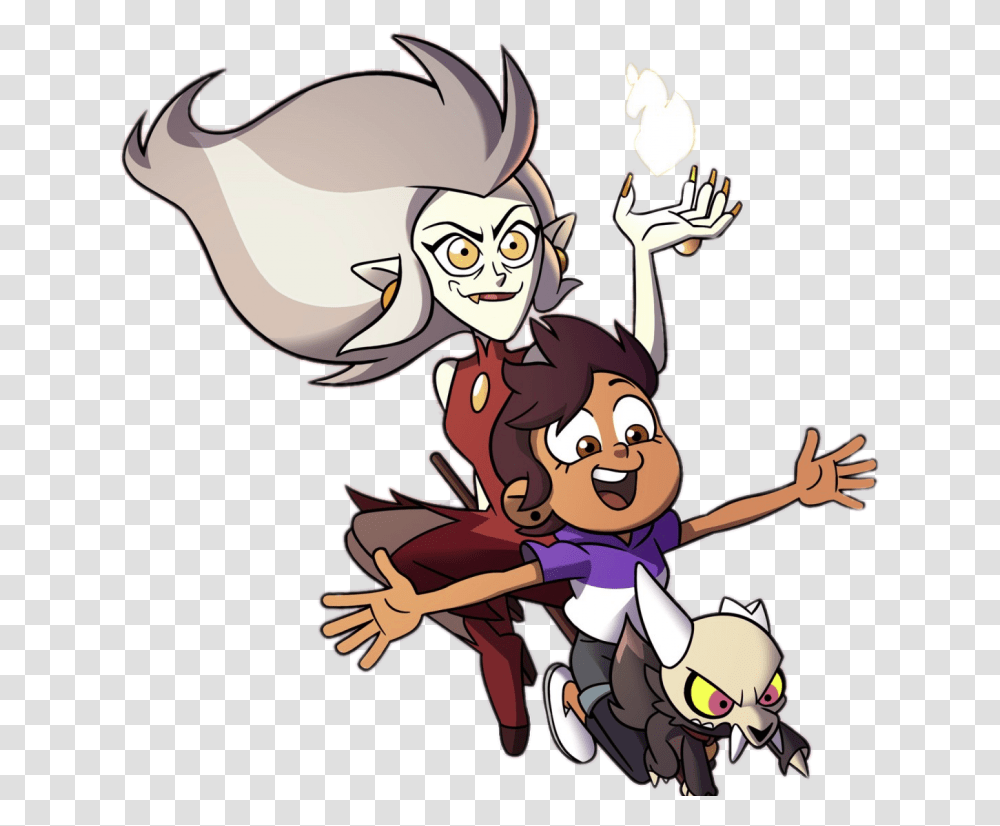 The Owl House Luz With Owl Lady And King, Costume, Performer, Person, Comics Transparent Png