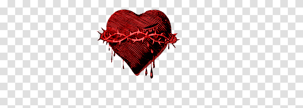 The Painful Truth Love Heart With Thorns, Light, Cushion, Text Transparent Png