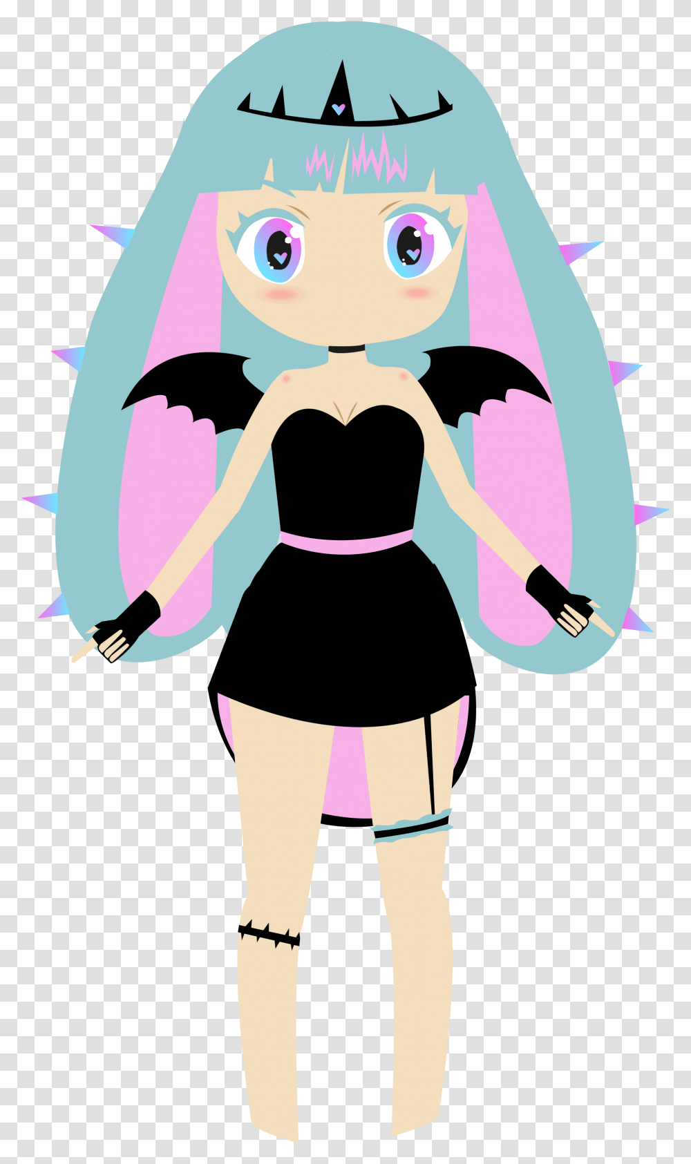 The Pastel Goth Bunny Illustration, Person, Performer Transparent Png
