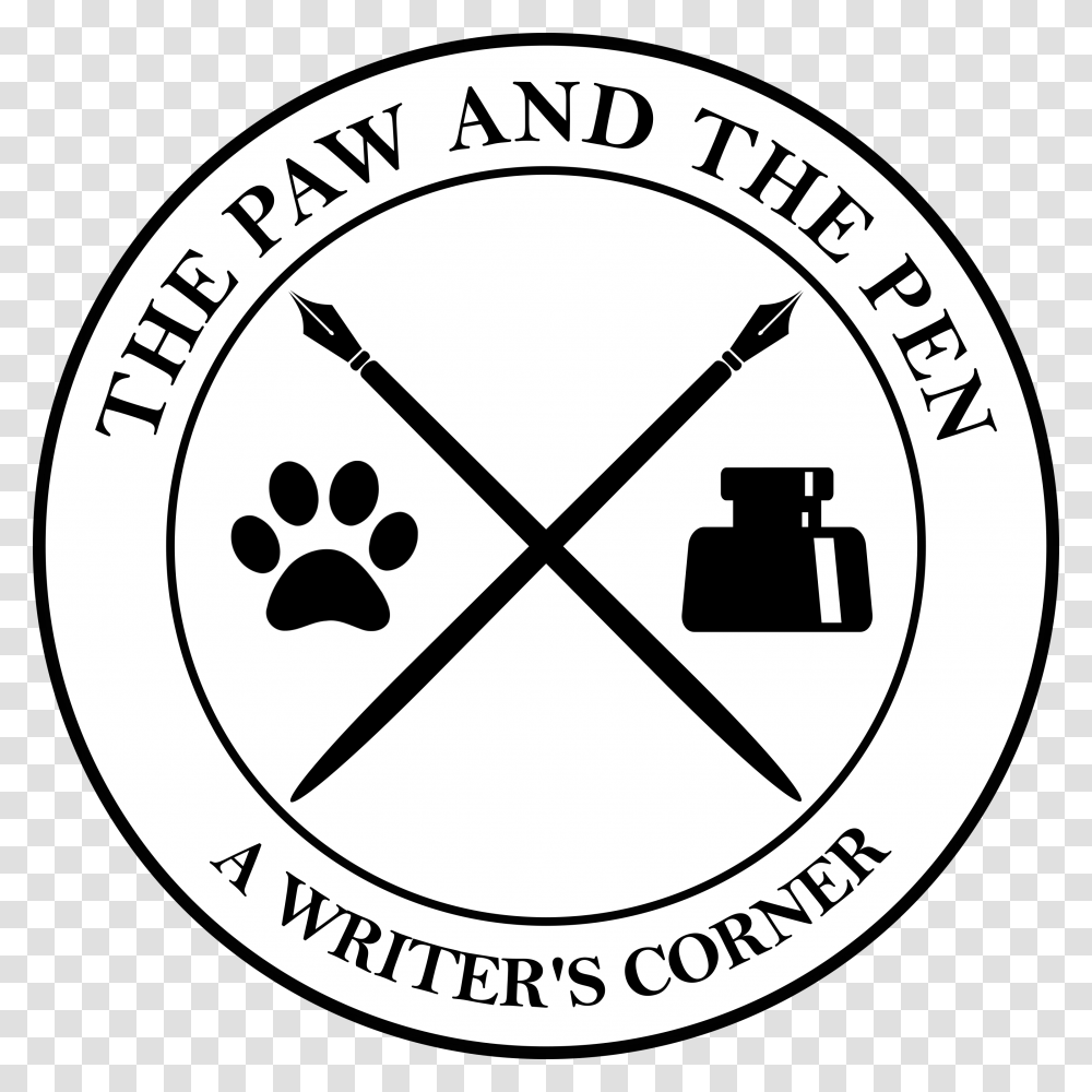 The Paw And The Pen A Writers Corner Circle, Label, Logo Transparent Png