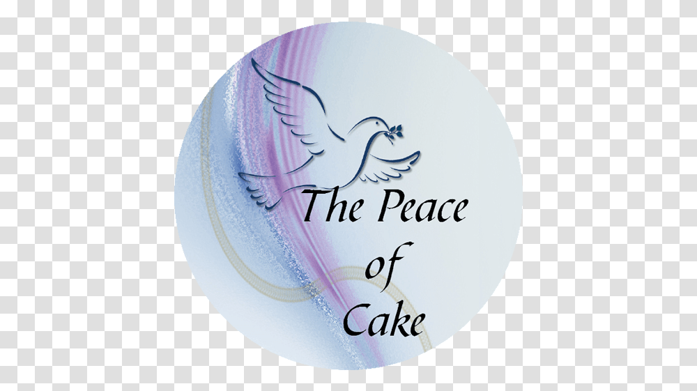 The Peace Of Cake Logo Dominican Sisters Peace Of Cake Logo, Text, Handwriting, Sphere, Birthday Cake Transparent Png