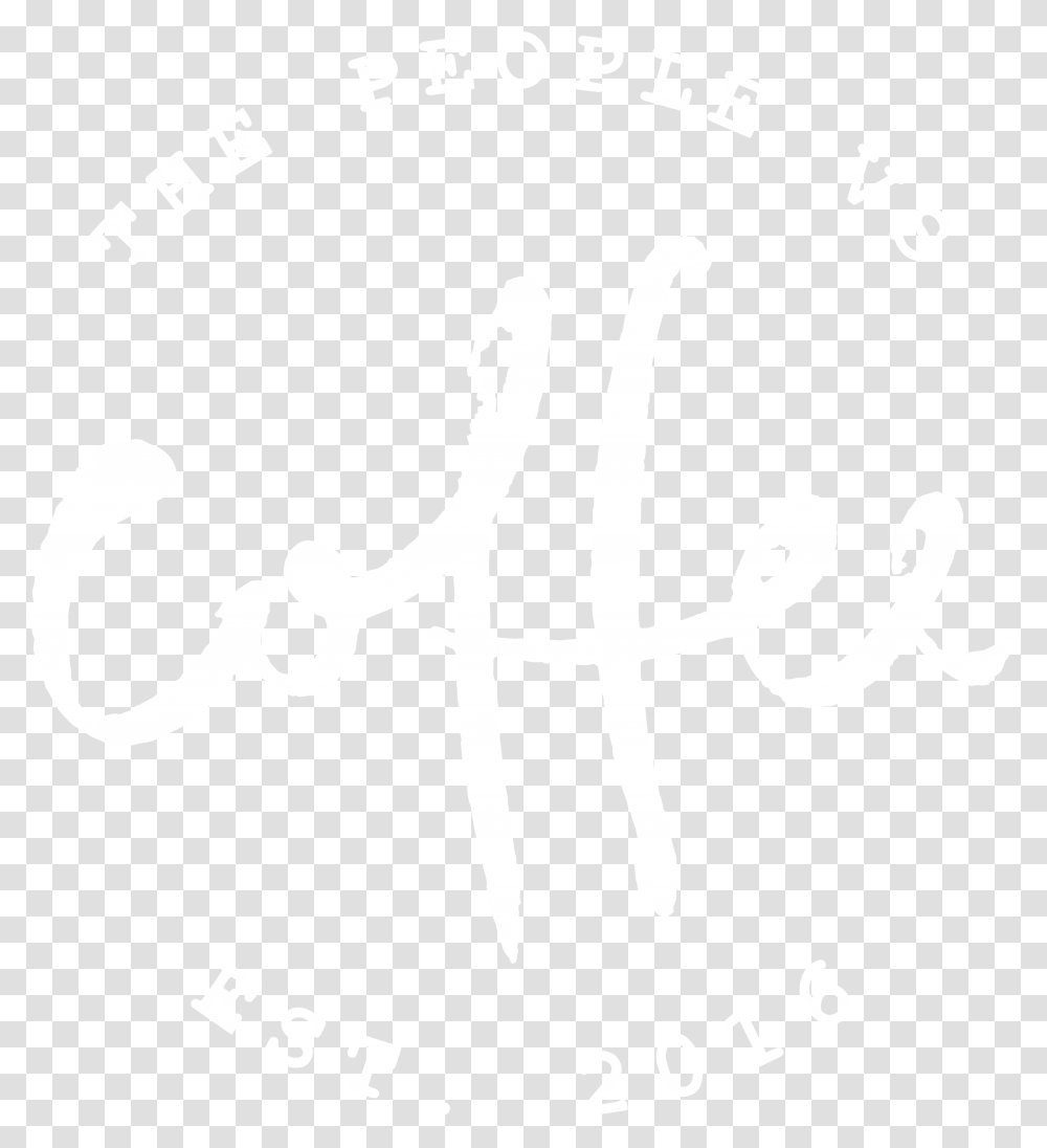 The People Vs Coffee White Logo Calligraphy, Texture, White Board, Apparel Transparent Png