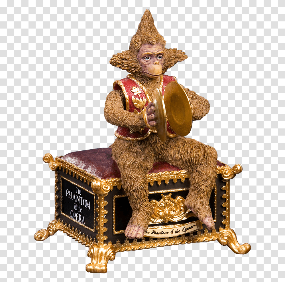 The Phantom Monkey Figurine Phantom Of The Opera Music Box, Toy, Furniture, Gold, Treasure Transparent Png