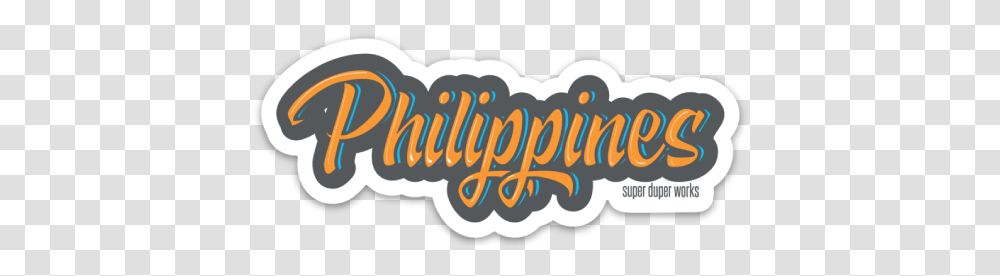 The Philippines Sticker Horizontal, Label, Text, Alphabet, Food Transparent Png