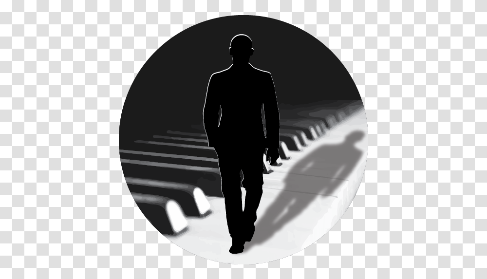 The Piano Walk Musical Walk With Weighted Keys Standing, Pedestrian, Person, Human, Silhouette Transparent Png