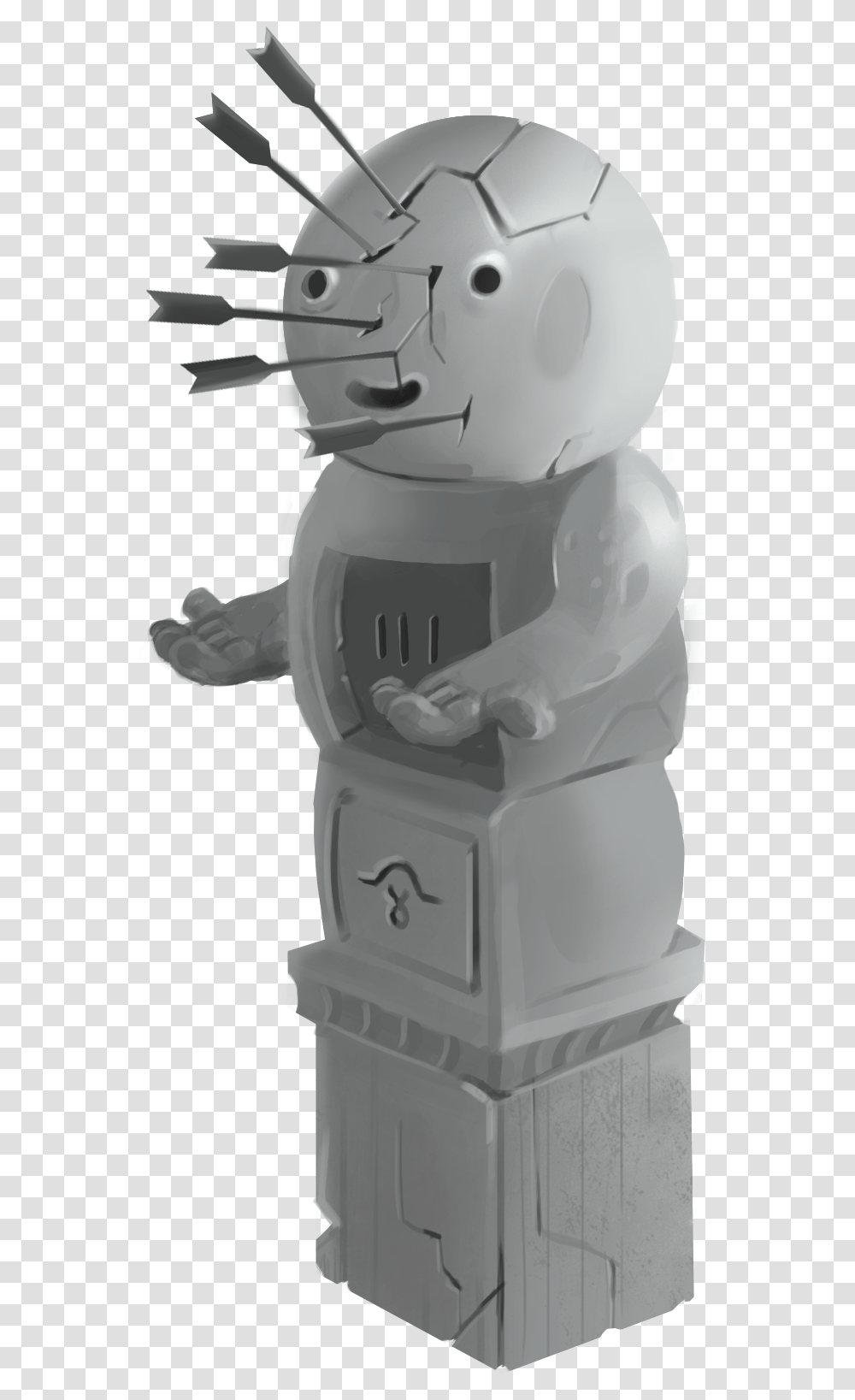 The Pierced Figurine, Astronaut, Robot, Helmet Transparent Png