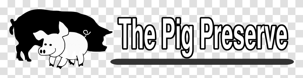 The Pig Preserve Silhouette, Number, Word Transparent Png