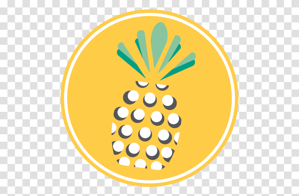 The Pineapple Logo Kara Franco Circle, Plant, Food, Vegetable, Produce Transparent Png
