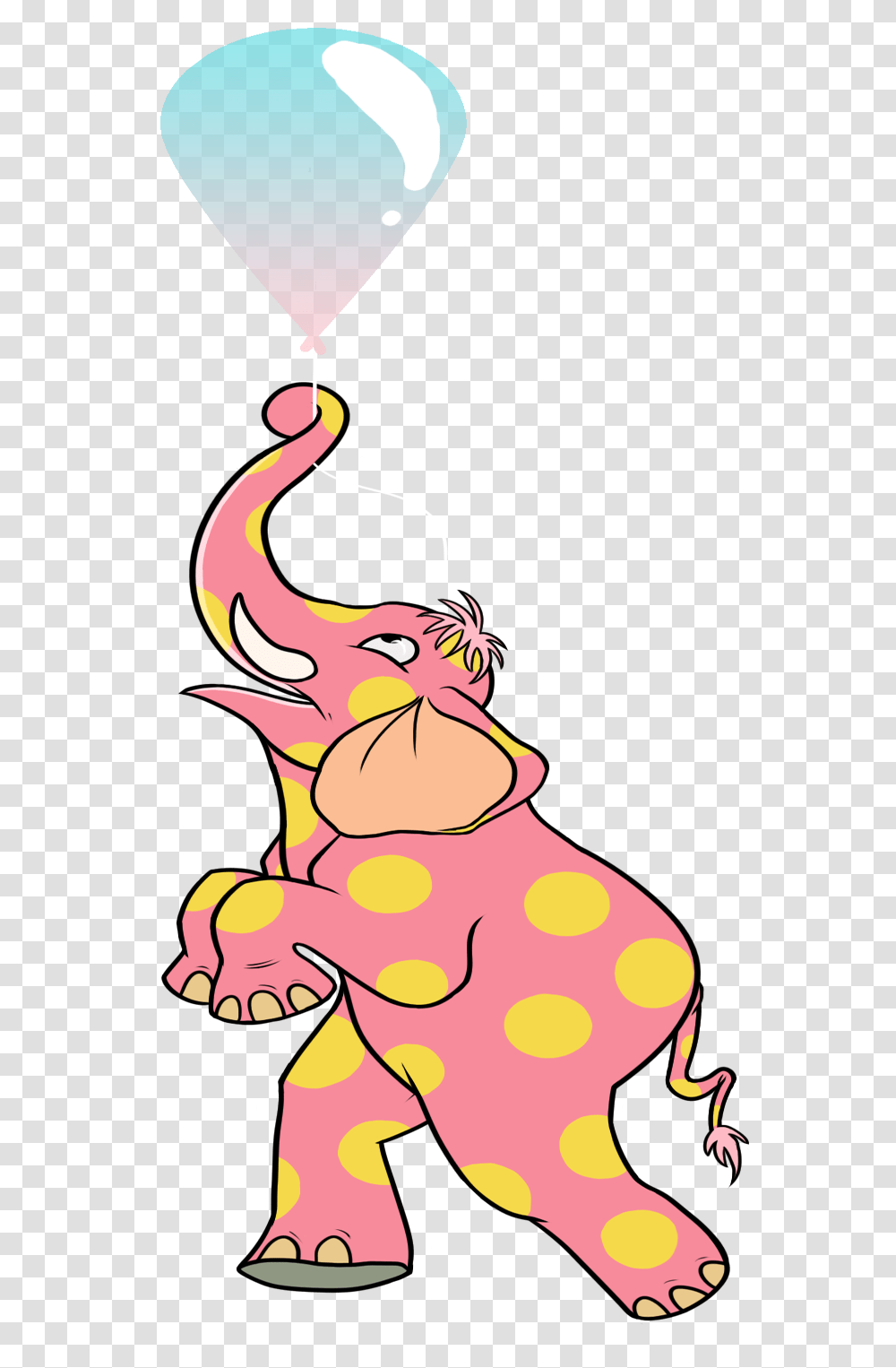 The Pink Elephant With Golden Spots Illustration, Person, Human Transparent Png
