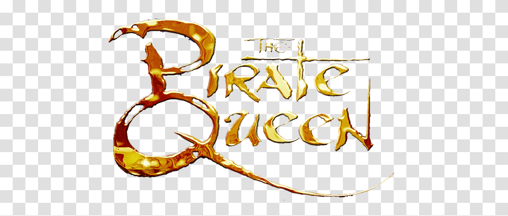 The Pirate Queen Logo, Text, Alphabet, Calligraphy, Handwriting Transparent Png