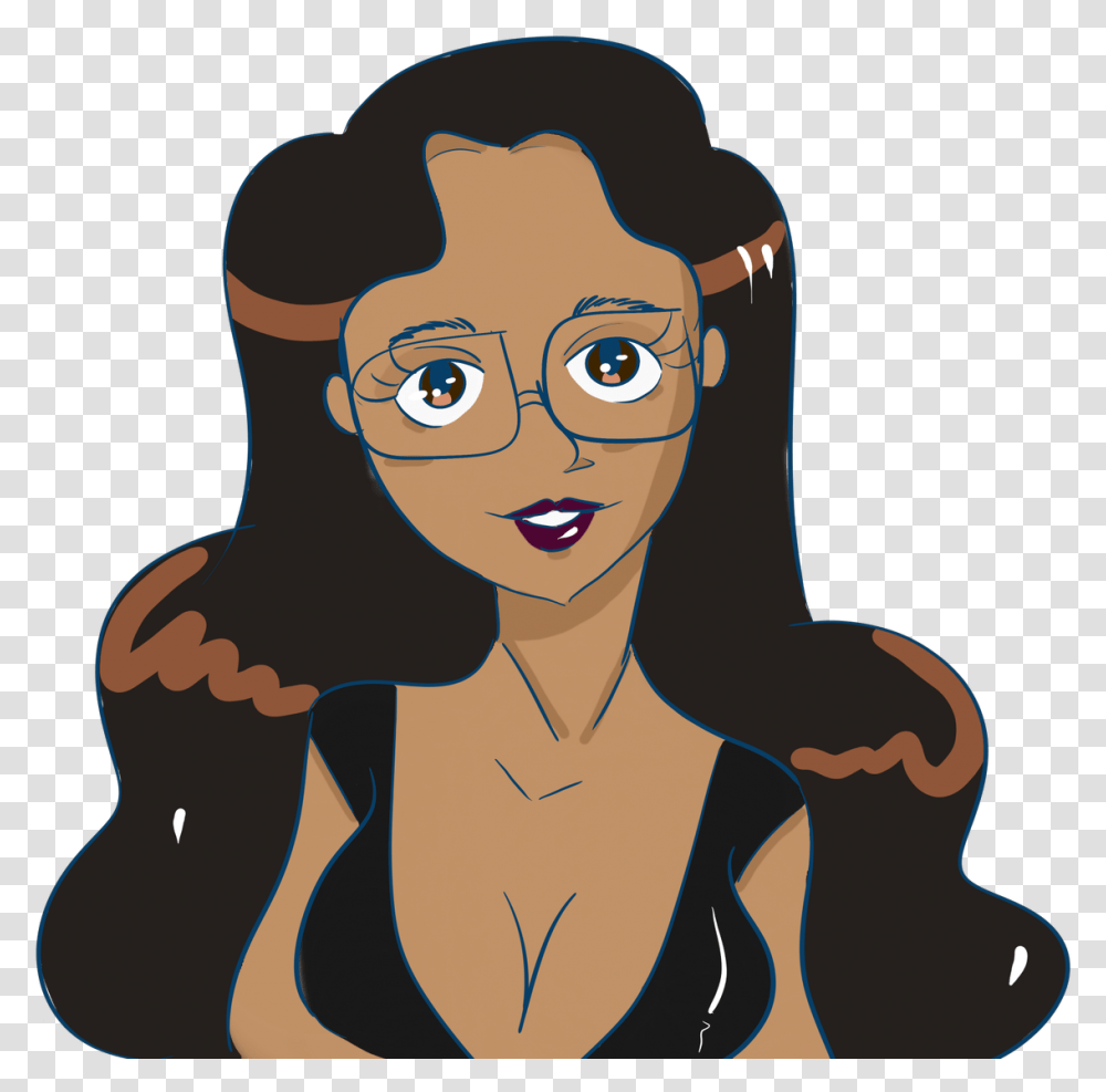 The Pretty Latina On Twitter Cartoon, Face, Person, Female, Girl Transparent Png