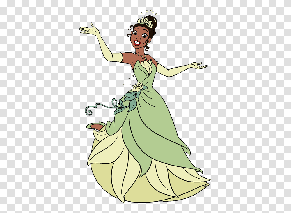 The Princess And The Frog Clip Art Disney Clip Art Galore, Person, Dress, Female Transparent Png