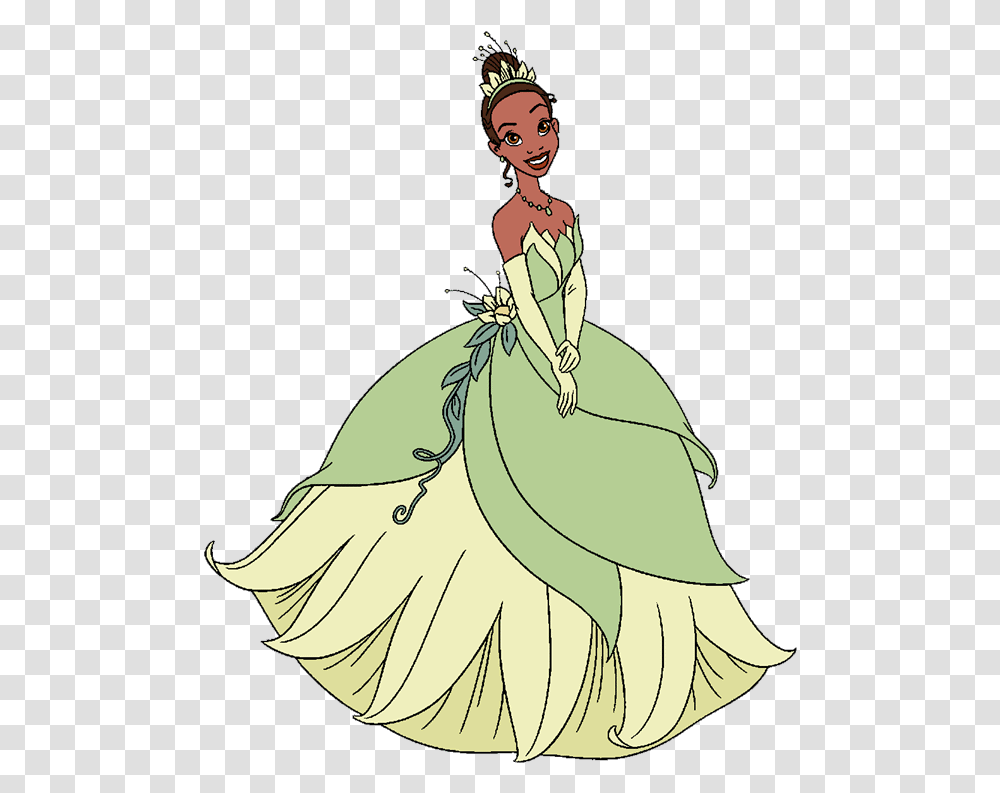 The Princess And The Frog Clip Art Disney Princess Tiana Clipart, Dress, Person, Female Transparent Png