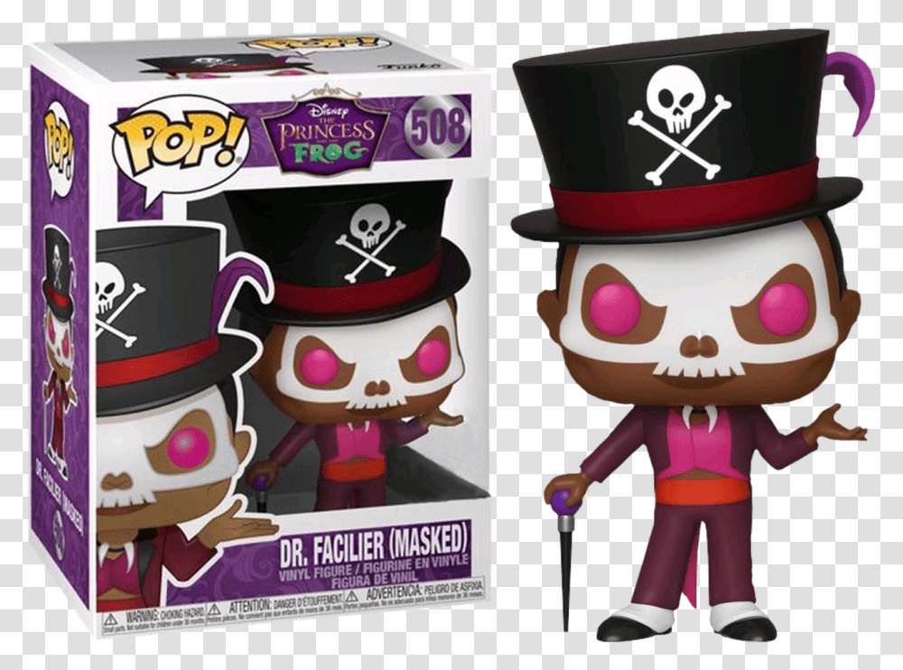 The Princess And The Frog Dr Facilier Funko Pop, Nutcracker, Toy, Pirate, Performer Transparent Png