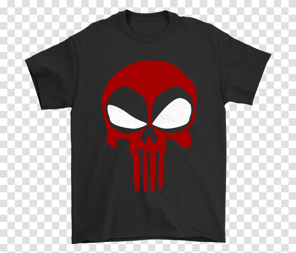 The Punisher And Deadpool Logo Mashup Shirts Glastonbury T Shirt 2019, Apparel, T-Shirt, Sleeve Transparent Png