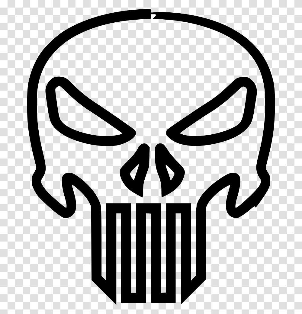 The Punisher Icon Free Download, Alien, Stencil Transparent Png