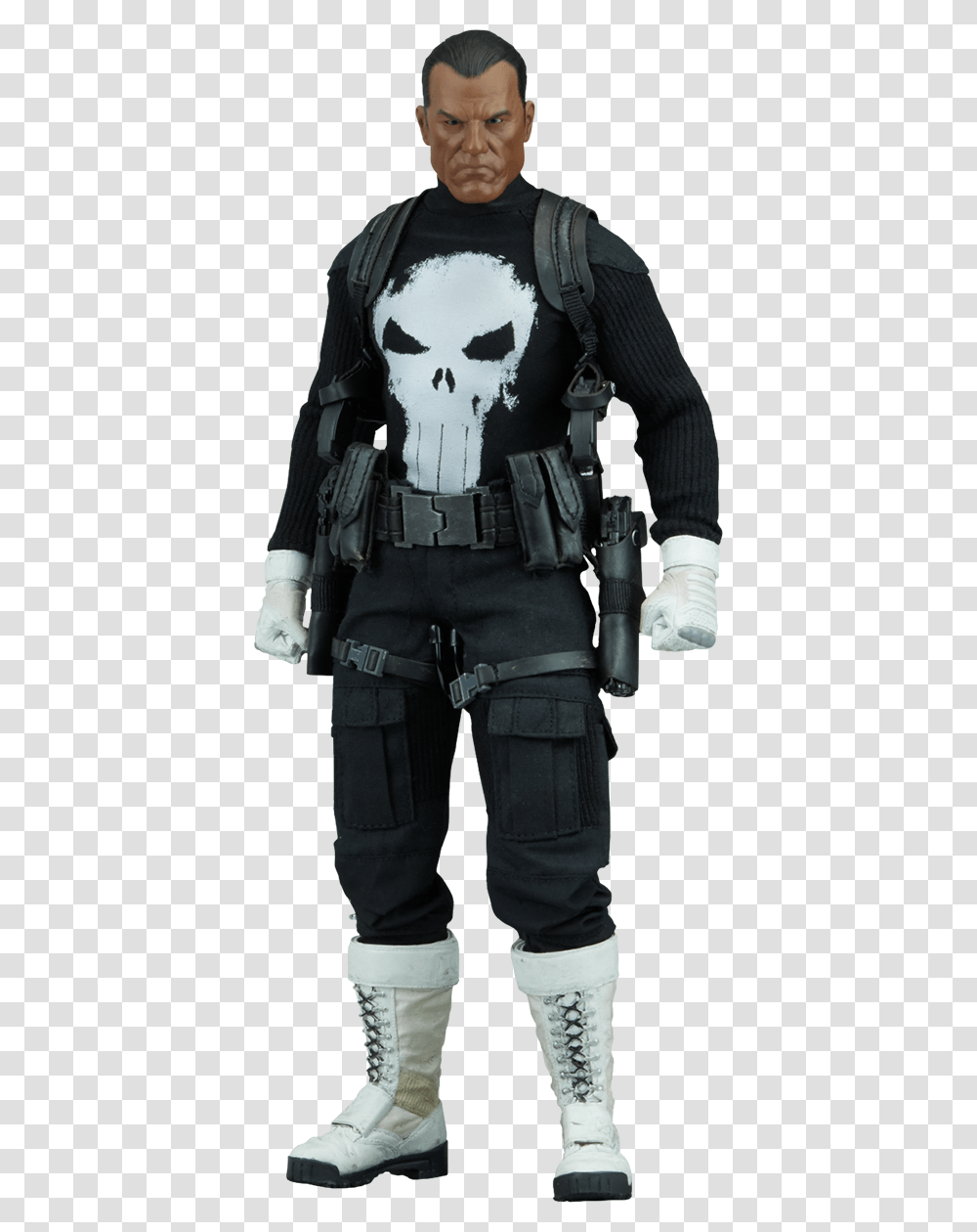 The Punisher Punisher Figure, Person, Police, Military Uniform, People Transparent Png