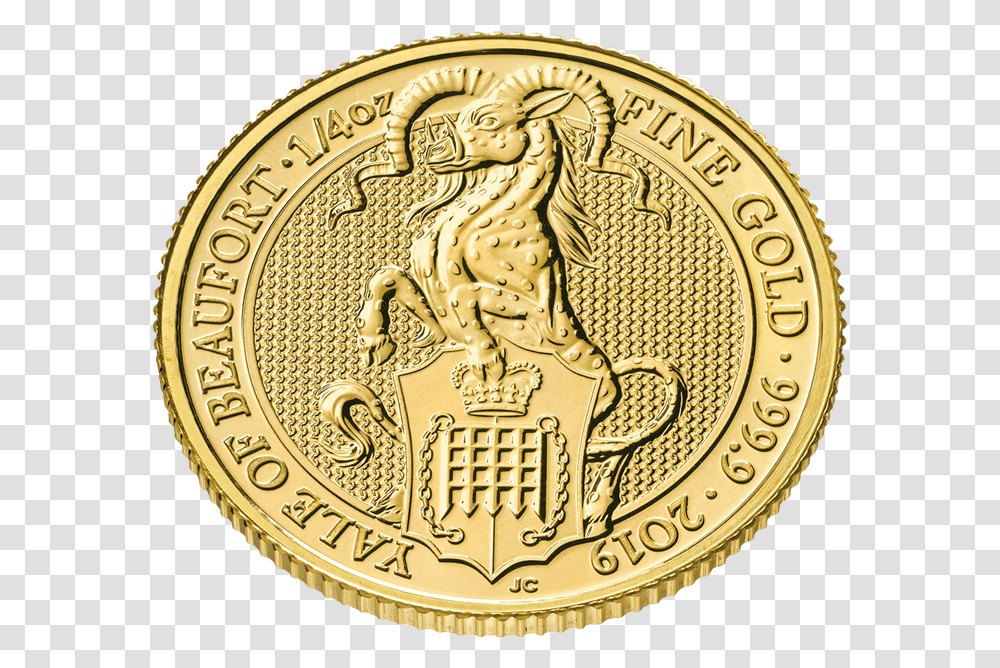 The Queen's Beasts 2019 The Yale 14 Oz Gold Coin Uk Bullion Gold Coins, Money, Clock Tower, Architecture, Building Transparent Png