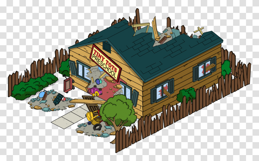 The Quest For Stuff Wiki Cartoon Damaged House, Housing, Building, Nature, Outdoors Transparent Png