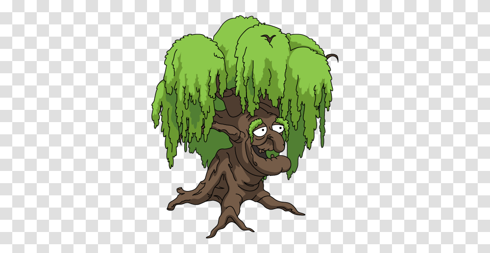 The Quest For Stuff Wiki Cartoon Weeping Willow Tree, Plant, Vegetation, Lion, Hair Transparent Png