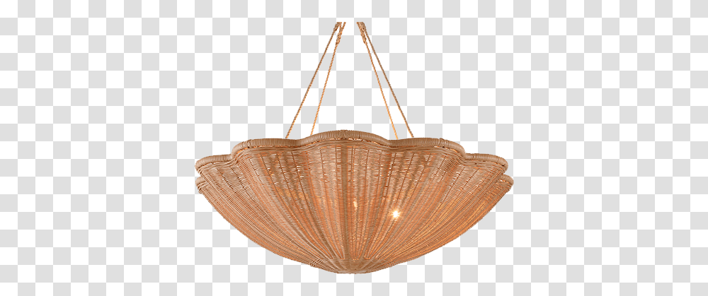 The Rattan Daisy Hanging Light Large With Rope Soane Ceiling Fixture, Lamp, Ceiling Light, Chandelier Transparent Png
