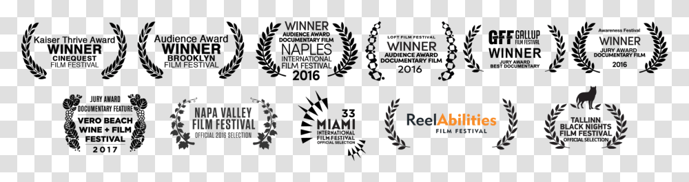 The Rebound Select Laurels Banner Feb Award Winning Documentary, Word, Alphabet Transparent Png