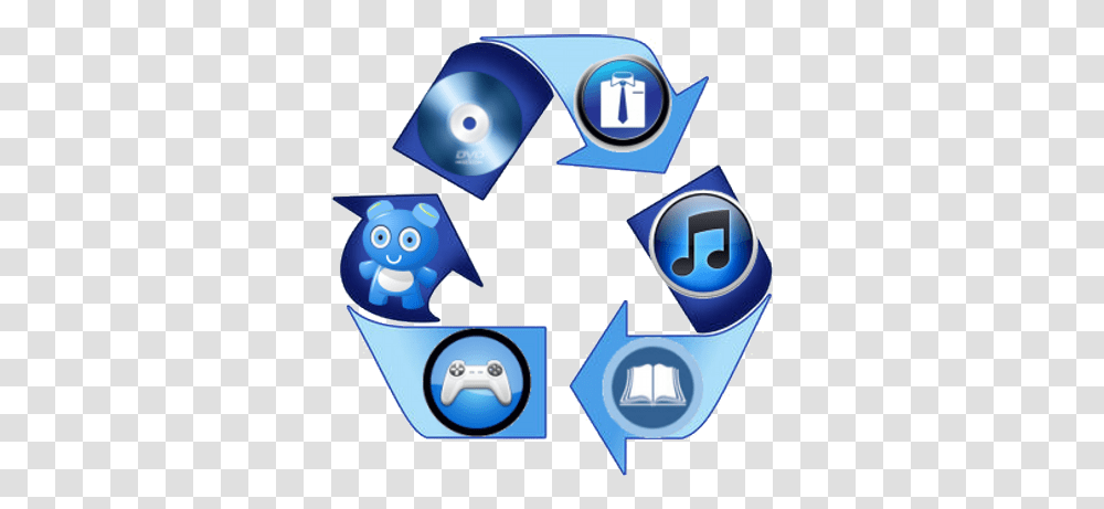 The Recycled Find Simbolo De Reciclaje Azul, Recycling Symbol, Number, Text, Disk Transparent Png