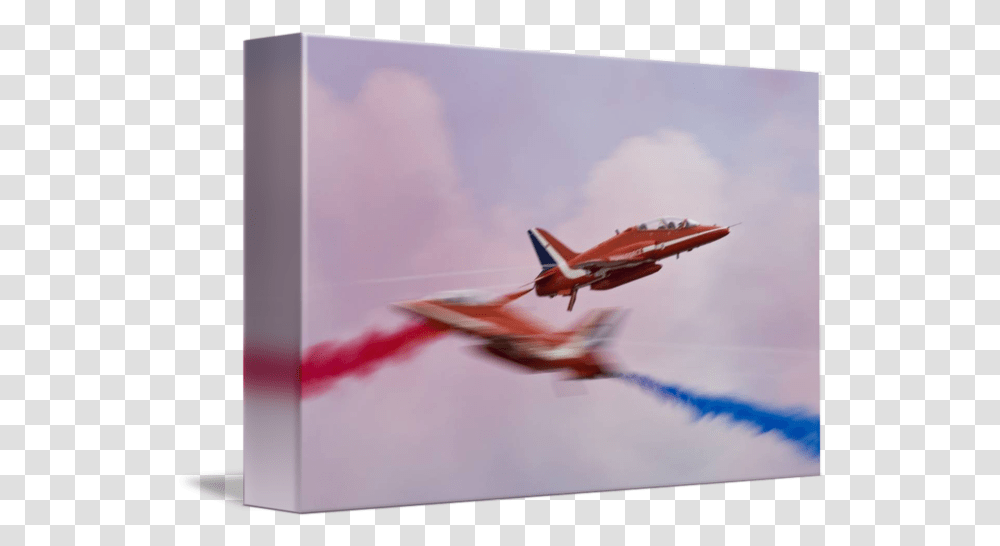 The Red Arrows Syncro Pair By Steve Smith Fighter Aircraft, Flying, Bird, Animal, Airplane Transparent Png