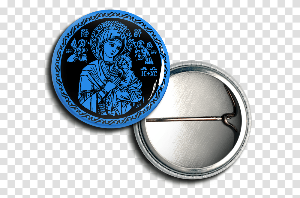 The Refuge And The Hope Of Sinners ButtonClass Our Lady Of Perpetual Help, Wristwatch, Person, Human, Buckle Transparent Png