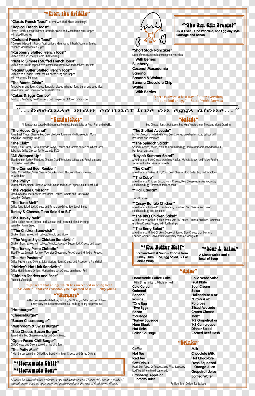The Restaurant Information Including The The Cracked, Menu, File, Webpage Transparent Png