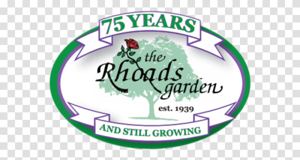 The Rhoads Garden Label, Sticker, Oval, Purple Transparent Png