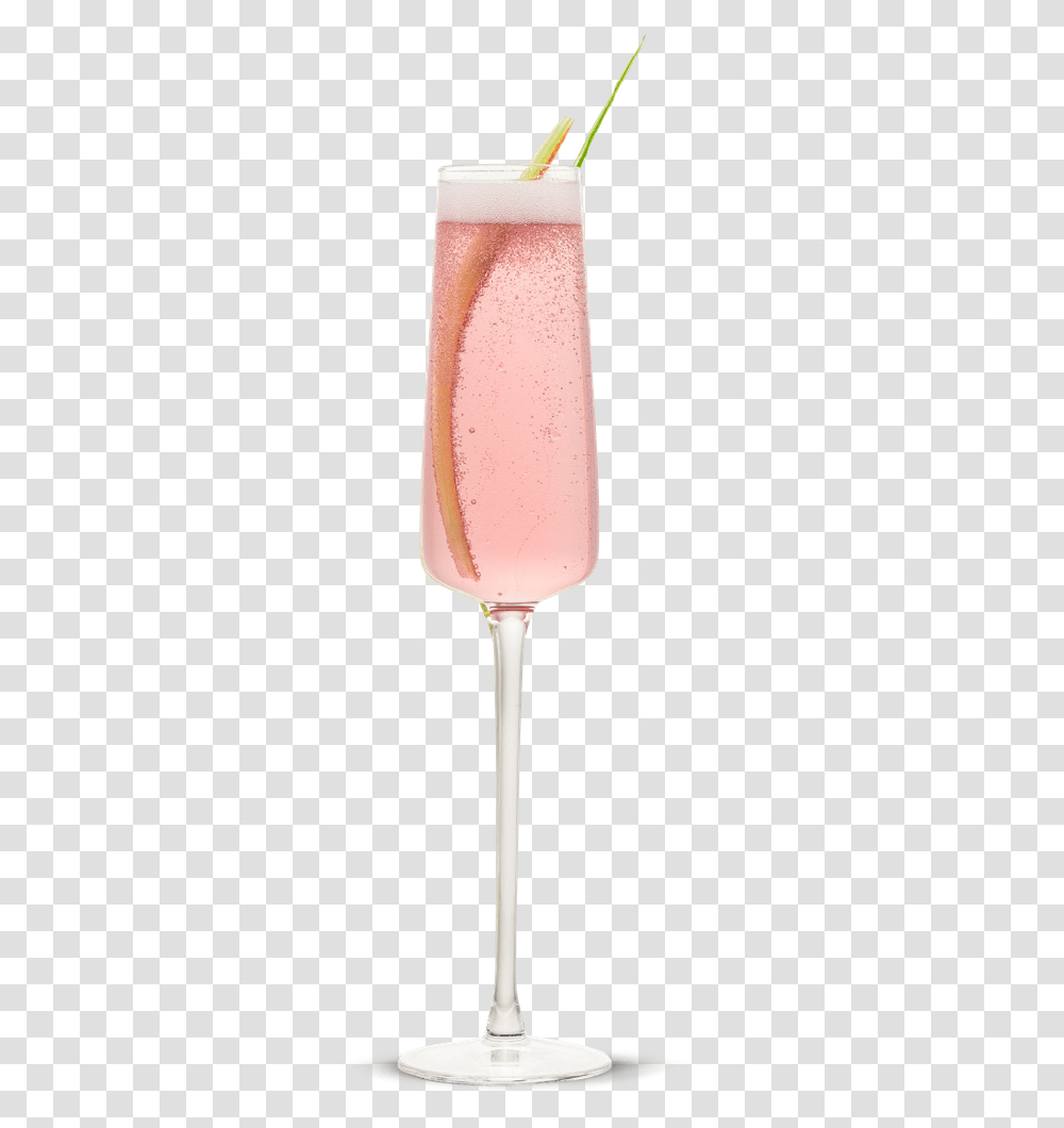 The Rhubarb Fizz Rhubarb And Ginger Gin Fizz Cocktail, Glass, Wine Glass, Alcohol, Beverage Transparent Png